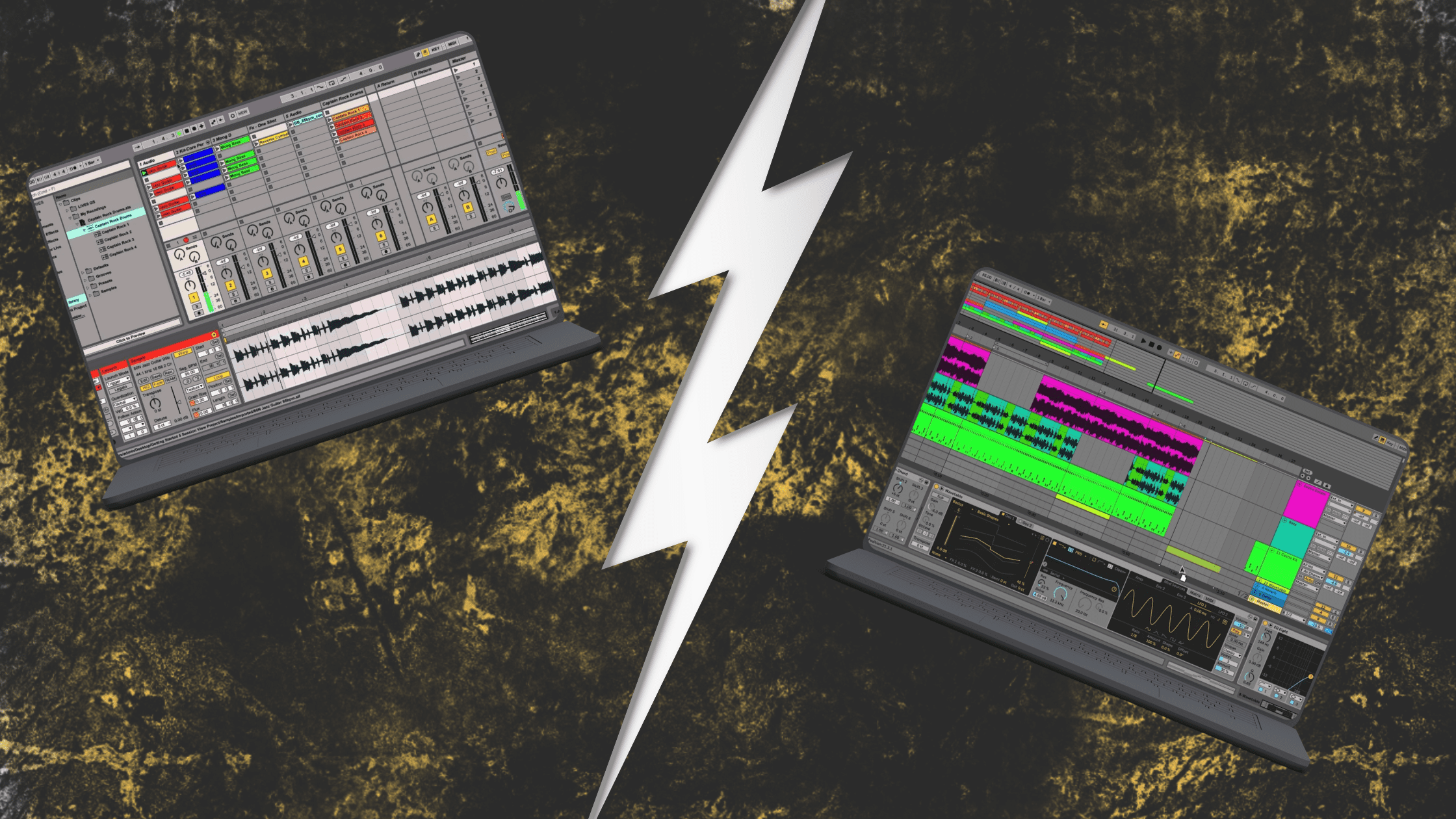 Ableton session view vs arrangement view